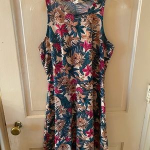 Beautiful Floral Pink Sun Dress